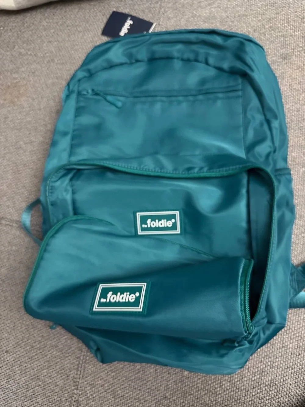 The Foldie® Backpack + Packing Cube Set (teal)
